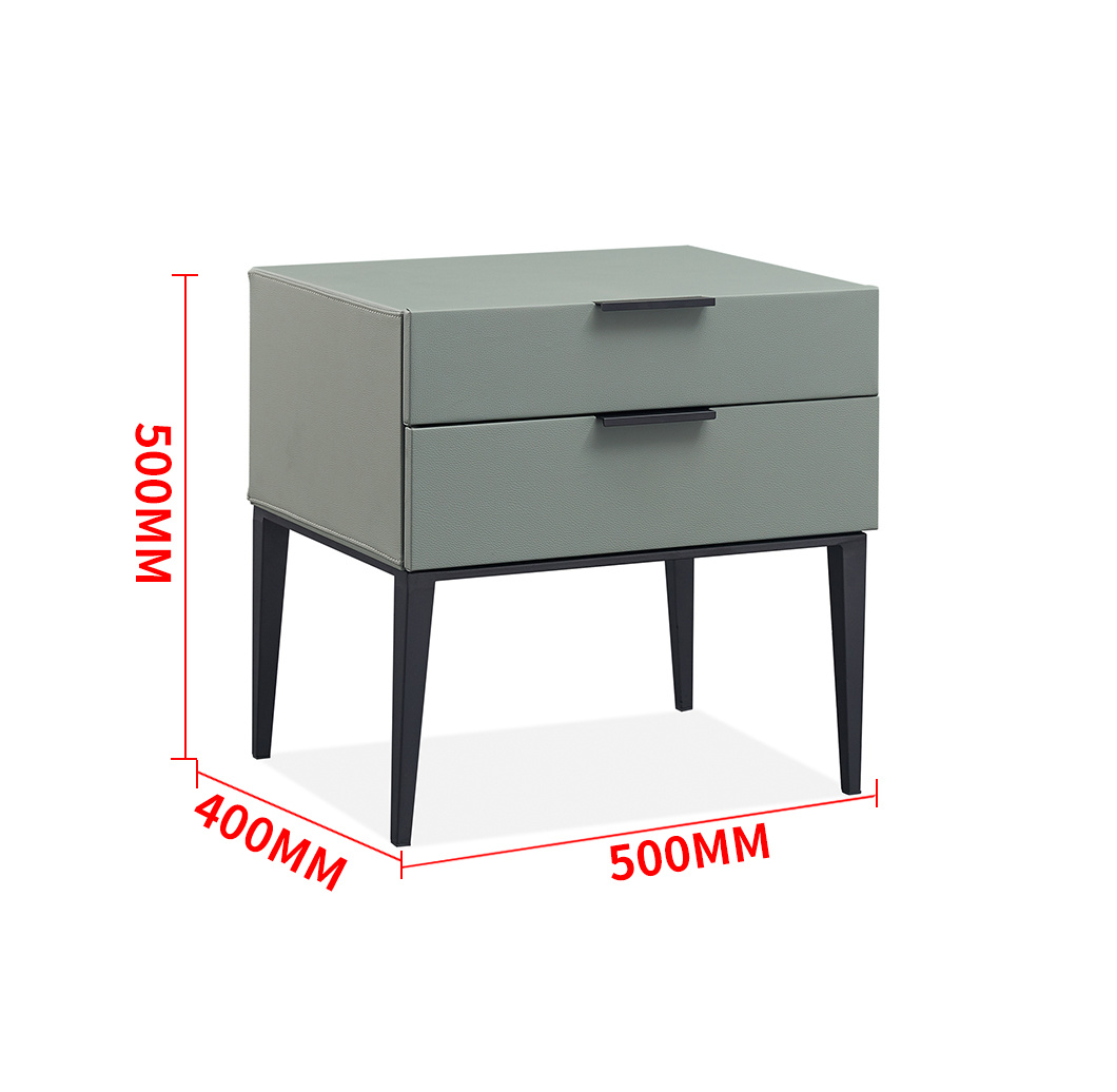 Modern Bedroom Bedside Cabinet Night Stand with Two Drawers