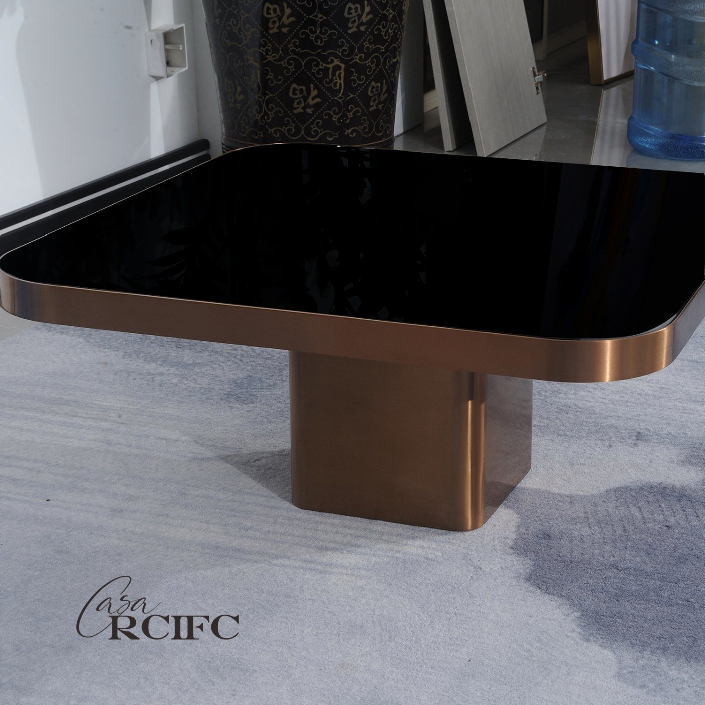 Luxury Stainless Steel Combination Coffee Table