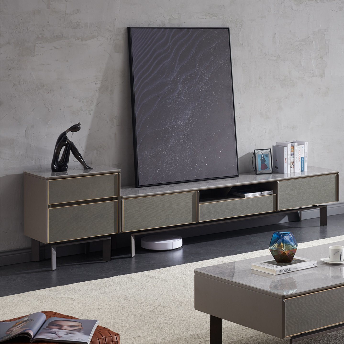 Italy Style Modern Simple Design Sideboard Storage Cabinet