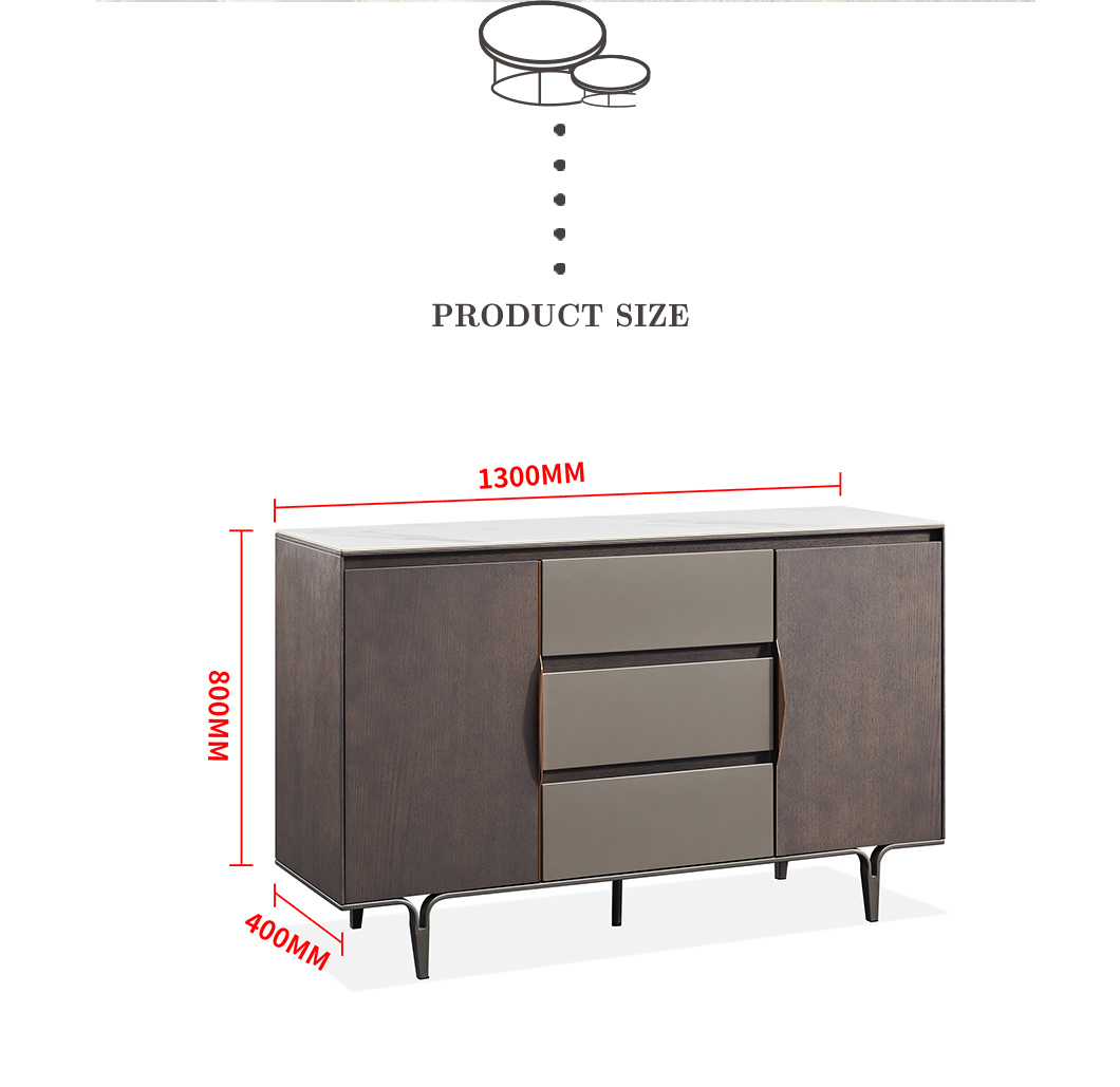 Wholesale Customiable Modern Design Marble Metal Home Hotel Dining Room Sideboard Storage Stand
