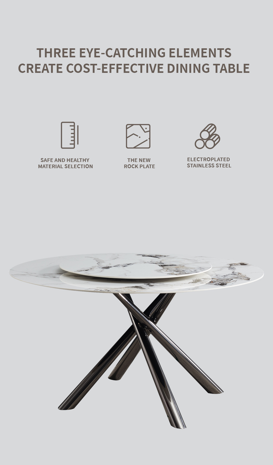 Italian Modern Luxury Marble Dining Table