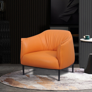 Modern Living Room Bedroom Single Leather Leisure Chair
