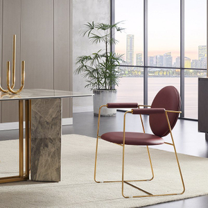 Restaurant Nordic Dining Room Modern Stainless Steel Dining Chairs