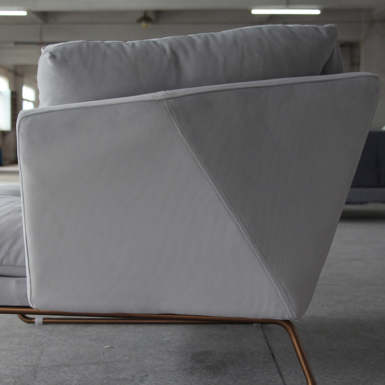 Korea Design 2+2 Modern Fabric Sectional Sofa Home Hotel Living Room Furniture
