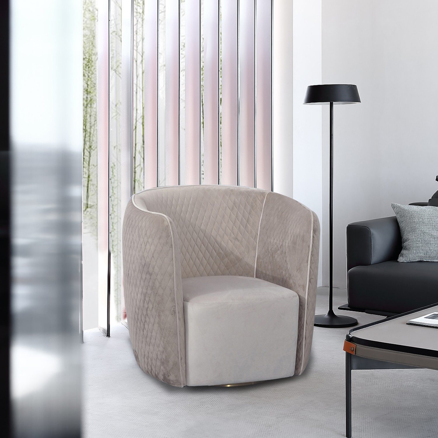 China Factory High Quality Single Sofa Modern Living Room Dining Arm Chair