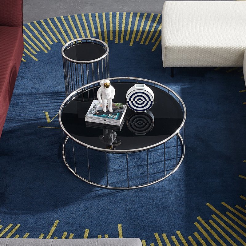Modern Luxury Living Room Stainless Steel Coffee Table Wooden MDF Marble Coffee Tea Table Home Hotel Center Corner Coffee Tables