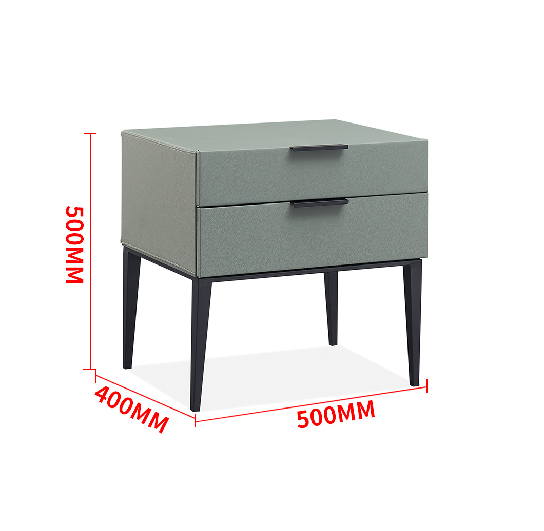 Modern Bedroom Cabinet Stand Leather Night Stand